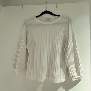 White long sleeve shirt Status brand